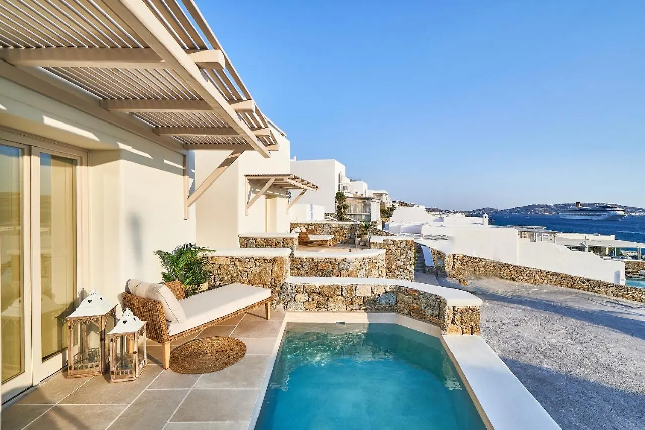 アパート Aqua Mykonos Suites - Adults Only トゥルロス