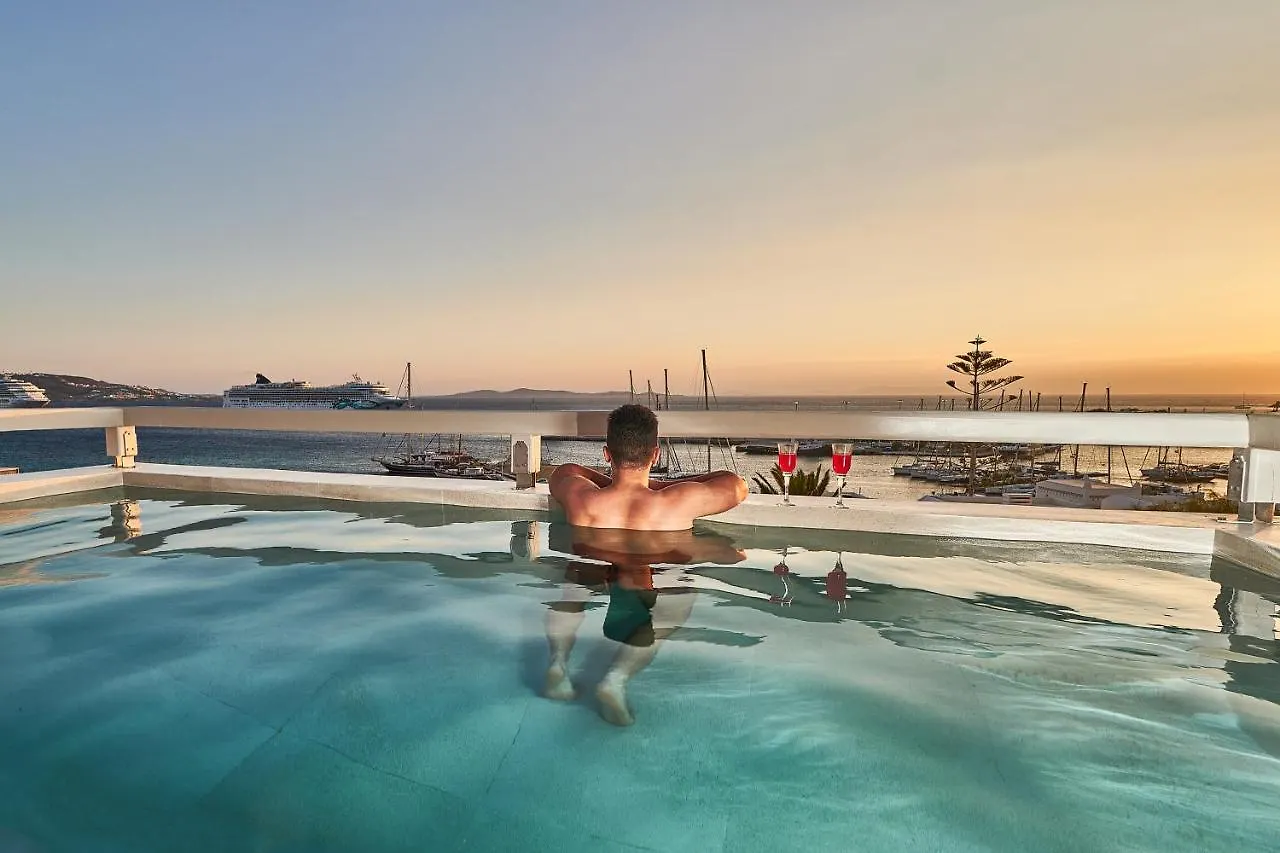 アパート Aqua Mykonos Suites - Adults Only トゥルロス