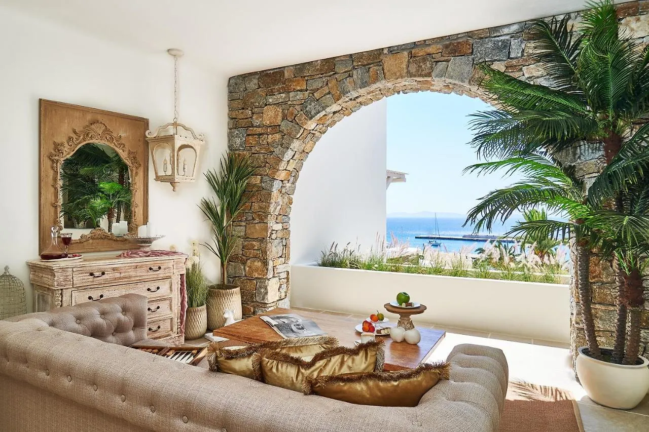 アパート Aqua Mykonos Suites - Adults Only トゥルロス
